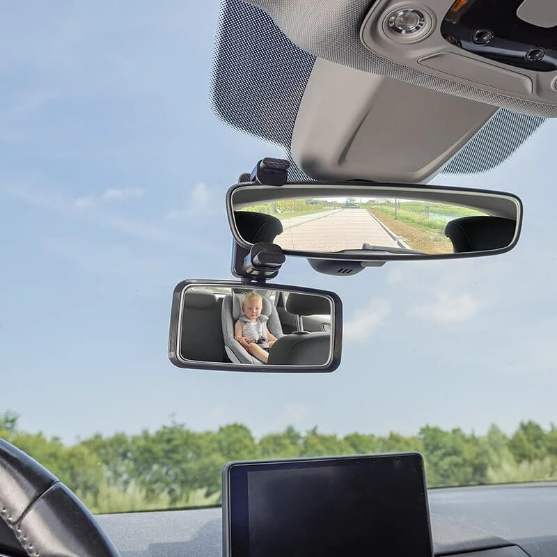 Oglinda Supraveghere Interior Auto cu Brat Prindere Reglabil