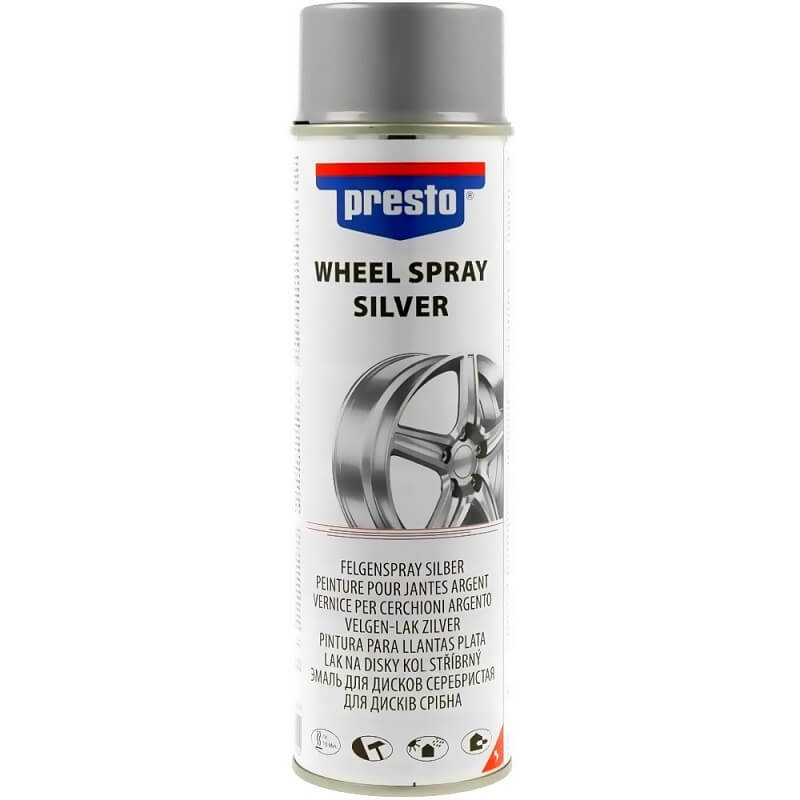 Spray Vopsea Argintie pentru Jante si Reparatii Auto Presto 500ml